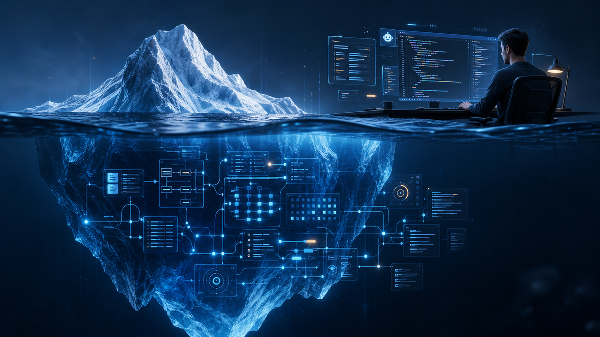 Nhưng nếu nhìn kỹ hơn, AI coding mới chỉ là phần nổi