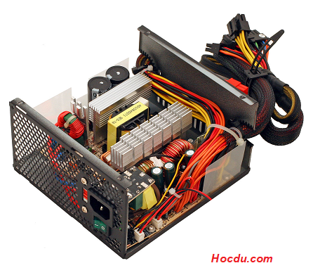 Dây màu Nâu, xám, tím trong bộ nguồn máy tính. Quy tắt màu dây PSU